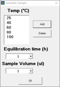 ソルビリティサンプル設定画面