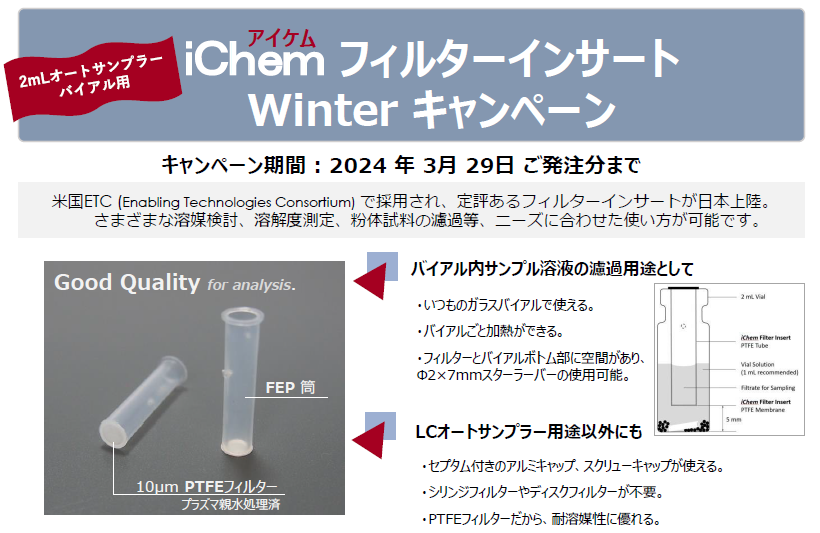 アイケムフィルターインサートウィンターキャンペーン2023